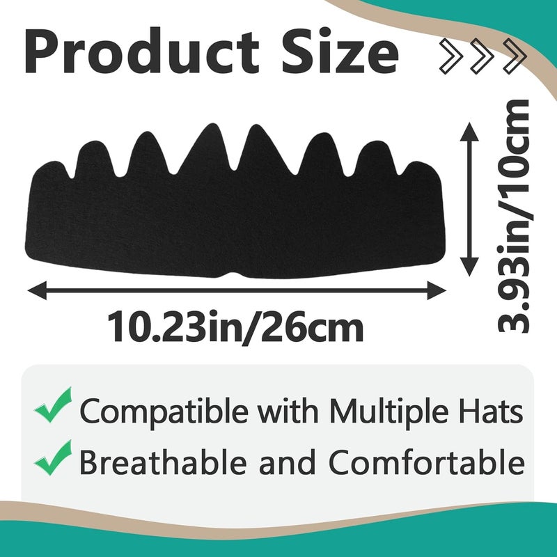 Gfdoso 20Pcs Hat Shaper Insert - Baseball Caps Inserts Shapers, Reusable Crown Support Brim Cap - Black Hat Insert to Keep Shape for Snapback Cap, Ball Sports Hat and More - Image 3
